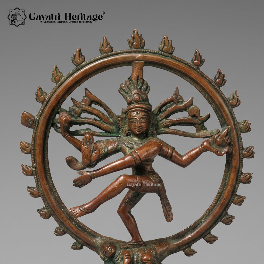 Vintage Brass Nataraja Statue – view 3 of 5