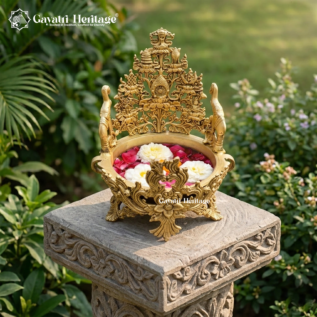 Brass Urli – Traditional Decorative Bowl for Home & Pooja