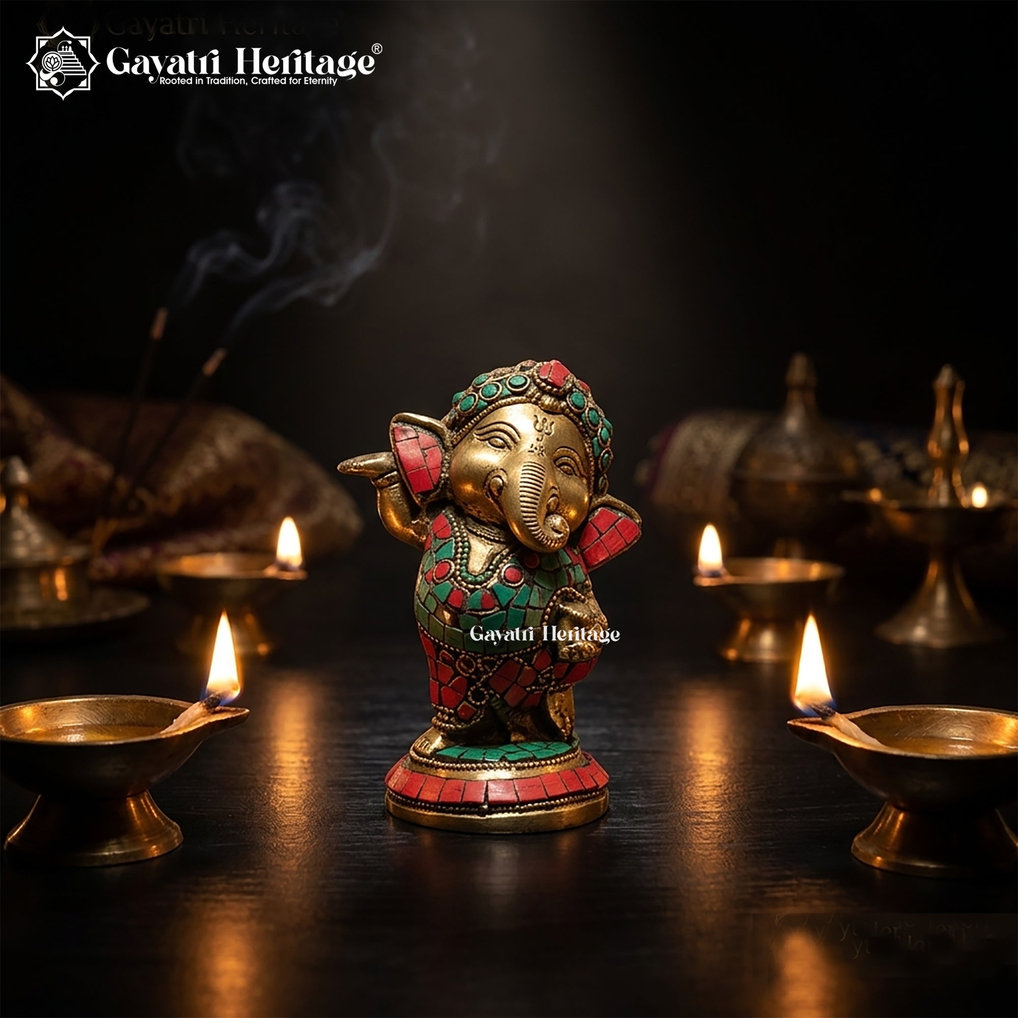 Brass Baby Dancing Ganesha – Symbol of Joy & New Beginnings | Gayatri Heritage