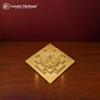 Sacred Brass Shree Yantra 3D Model | Meru Design Shri Yantra | Home Temple & Vastu Decor | Spiritual Gift