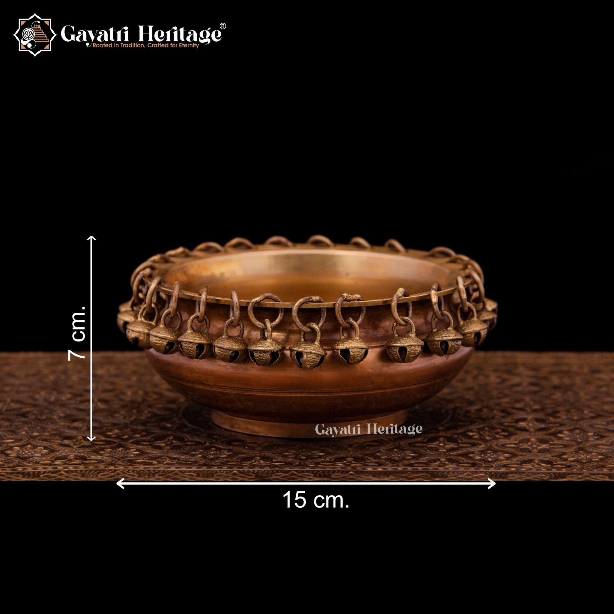 Artistic Brass Ghungroo Urli – Festive Décor for Spiritual Ambience | Gayatri Heritage