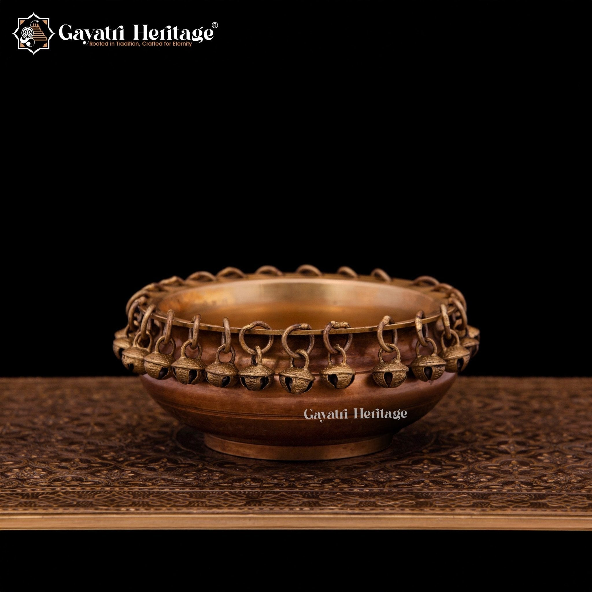 Artistic Brass Ghungroo Urli – Festive Décor for Spiritual Ambience | Gayatri Heritage