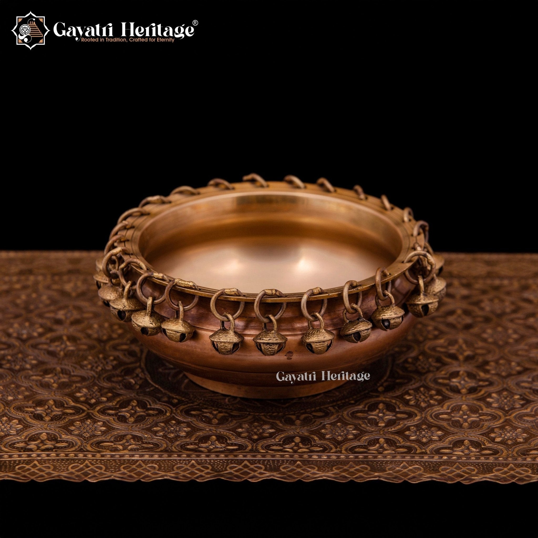 Artistic Brass Ghungroo Urli – Festive Décor for Spiritual Ambience | Gayatri Heritage