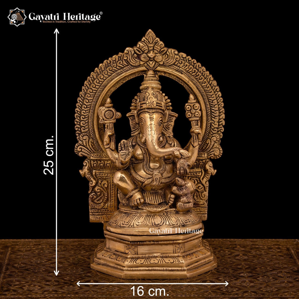 Artistic Brass Laxmi Ganesh Saraswati Idols in Stone Work – Divine Trio for Prosperity, Wisdom, and Harmony | Gayatri Heritage - Gayatri Heritage