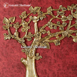 Beautiful Brass Kalpvriksha Wall Hanging – A Timeless Symbol of Growth and Harmony | Gayatri Heritage - Gayatri Heritage