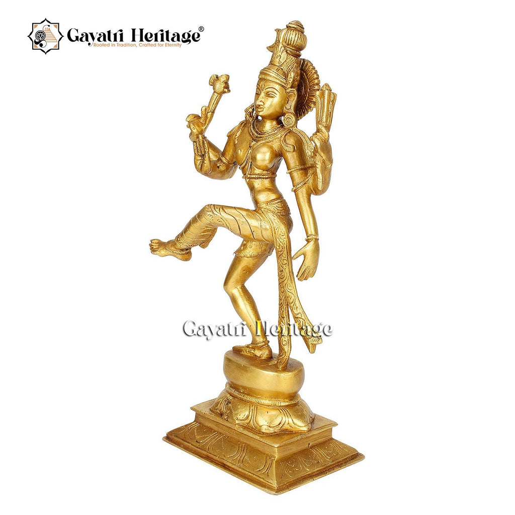 Brass Ardhanarishvara Sculpture – Divine Symbol of Unity | Gayatri Heritage - Gayatri Heritage