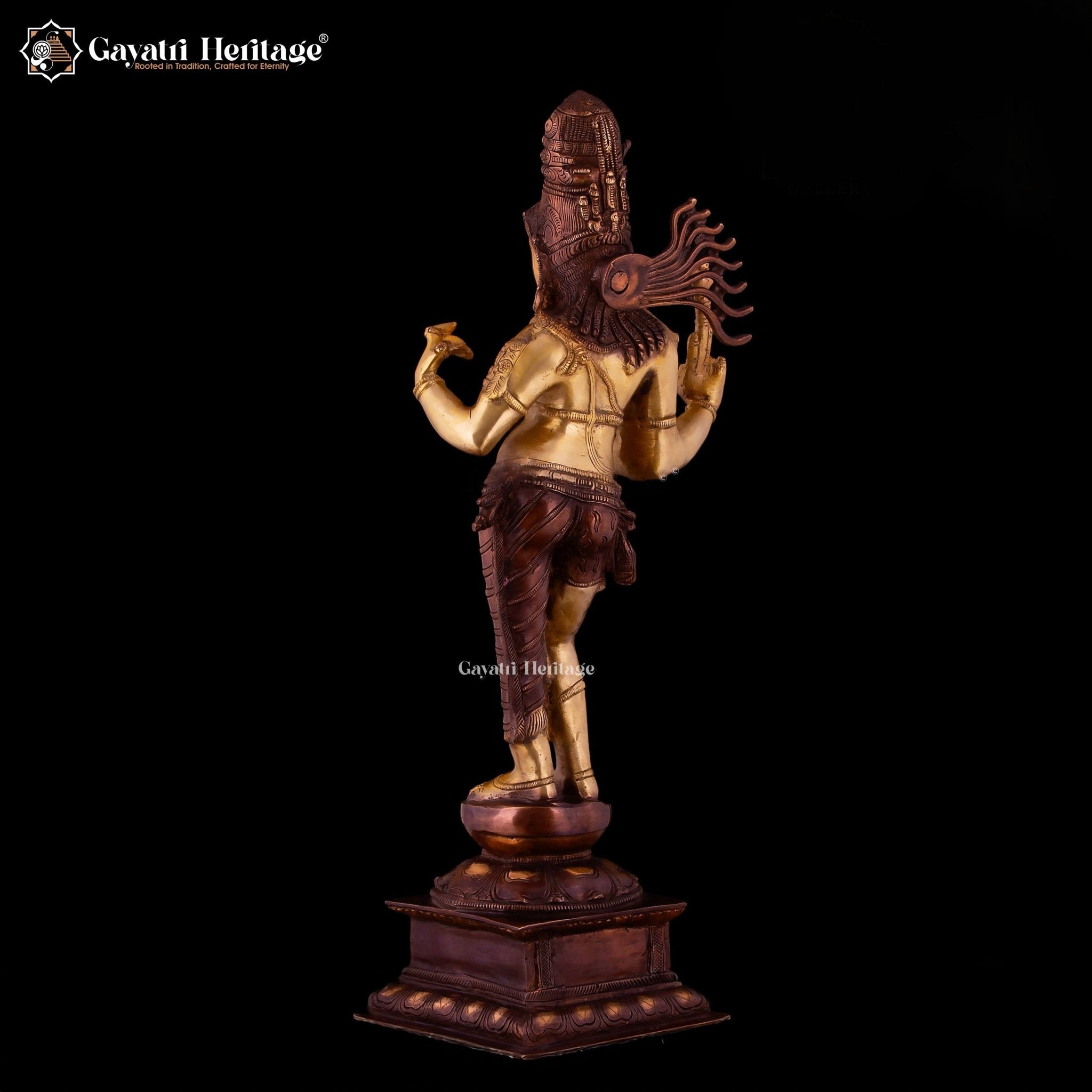 Brass Ardhanarishwar Statue – Symbol of Divine Unity | Gayatri Heritage - Gayatri Heritage