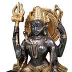 Brass Ardhnareshwara Statue – Divine Fusion of Masculine and Feminine Energies | Gayatri Heritage - Gayatri Heritage