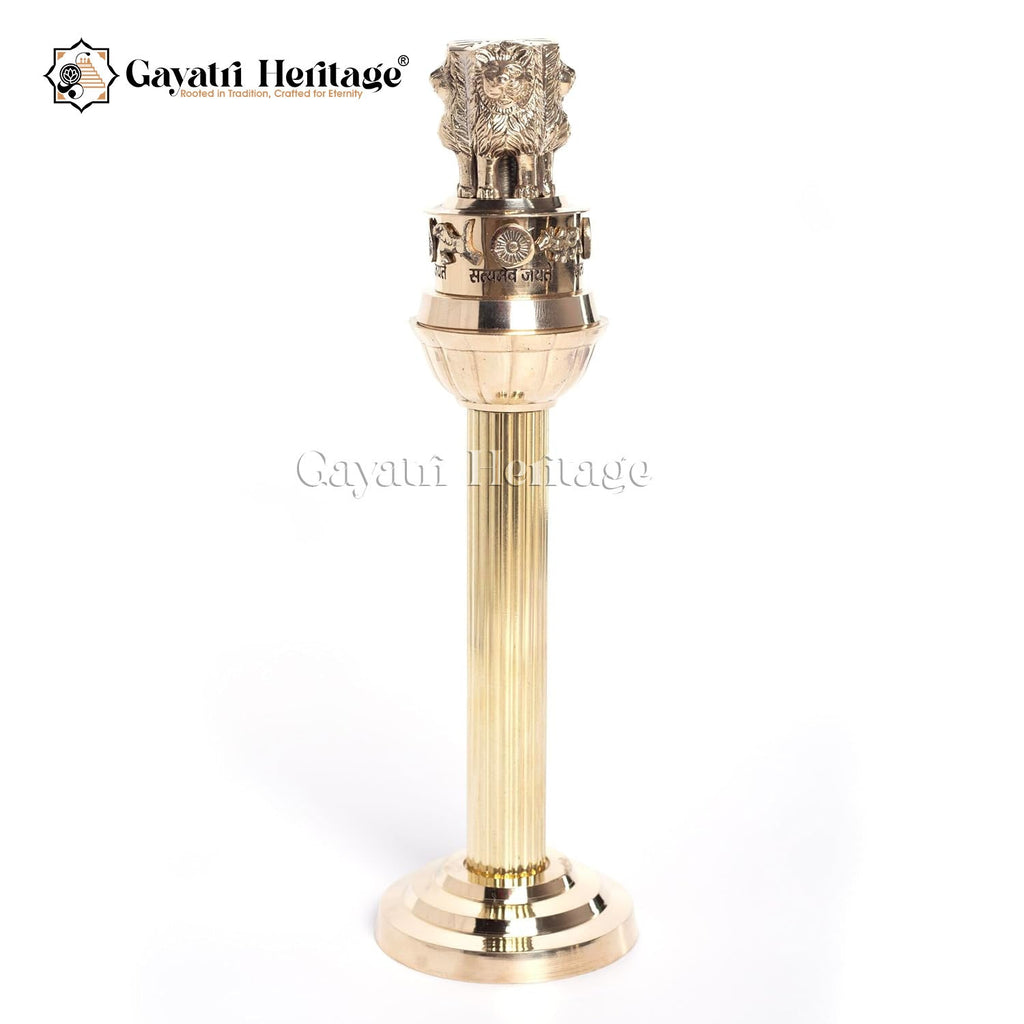 Brass Ashoka Stambh – Symbol of Peace and Power | Gayatri Heritage - Gayatri Heritage