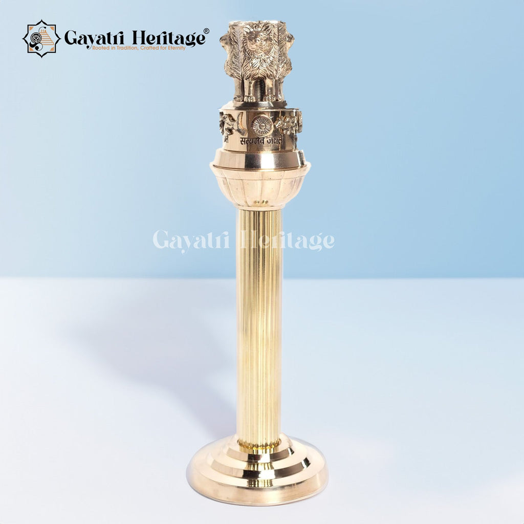 Brass Ashoka Stambh – Symbol of Peace and Power | Gayatri Heritage - Gayatri Heritage