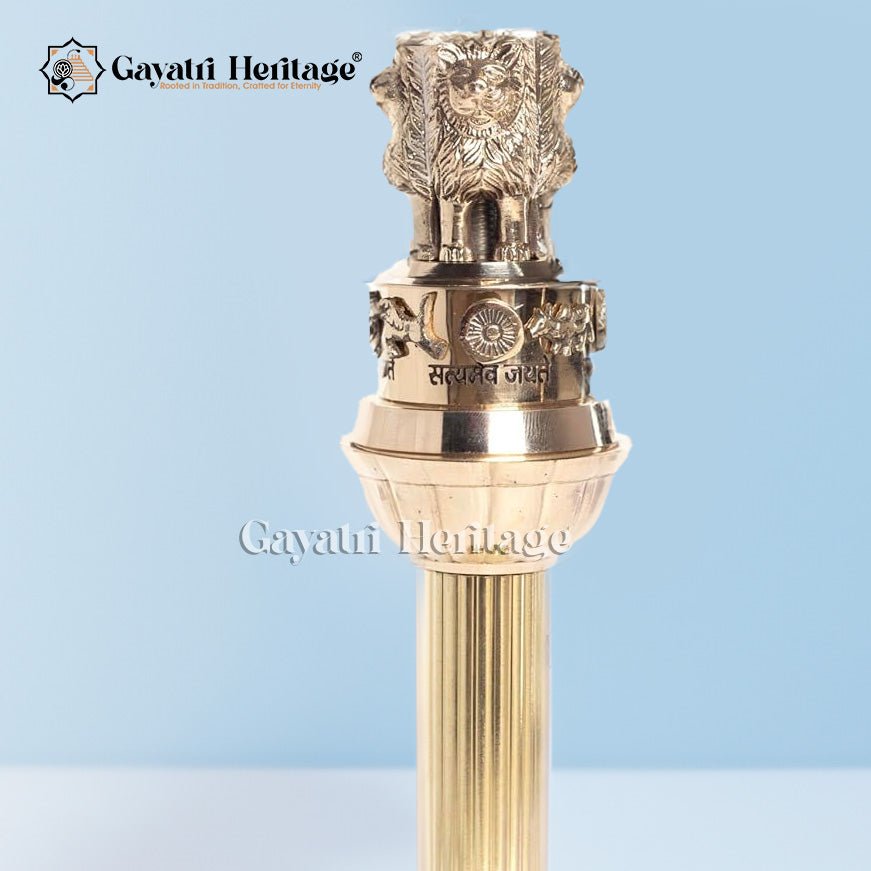 Brass Ashoka Stambh – Symbol of Peace and Power | Gayatri Heritage - Gayatri Heritage