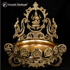 Brass Ashta Lakshmi Urli – Divine Blessings of Wealth and Prosperity | Gayatri Heritage - Gayatri Heritage