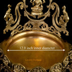 Brass Ashta Lakshmi Urli – Divine Blessings of Wealth and Prosperity | Gayatri Heritage - Gayatri Heritage