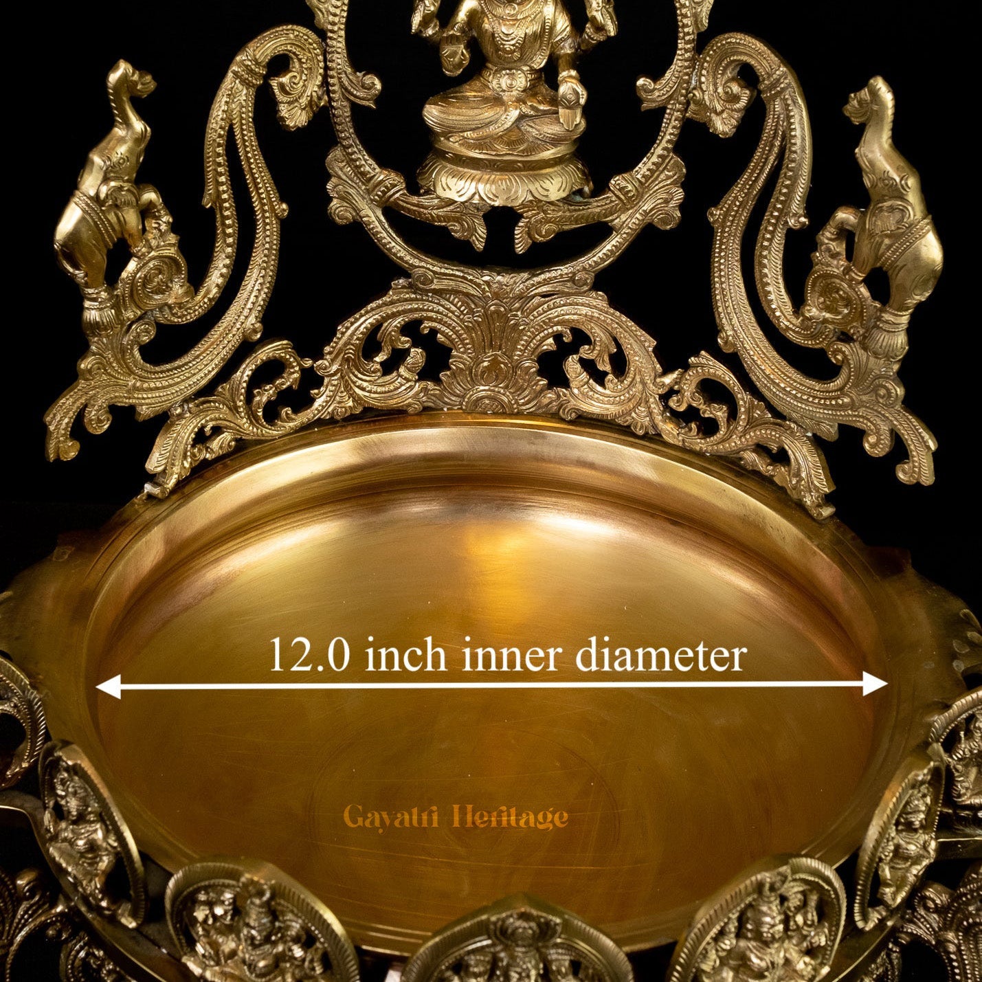 Brass Ashta Lakshmi Urli – Divine Blessings of Wealth and Prosperity | Gayatri Heritage - Gayatri Heritage