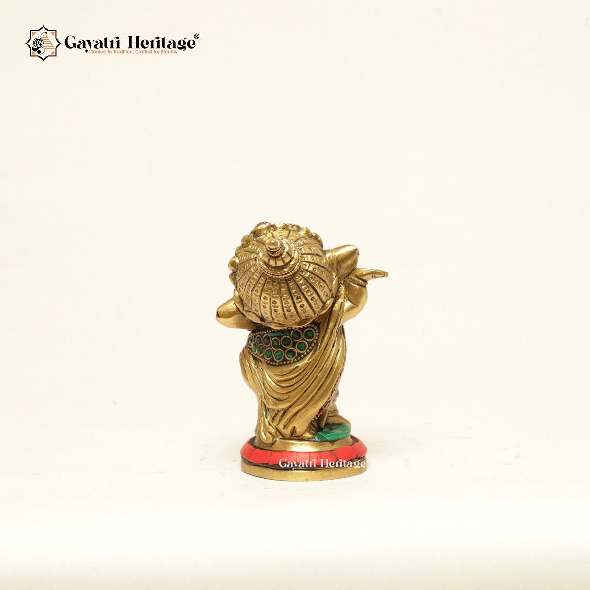 Brass Baby Dancing Ganesha – Symbol of Joy and New Beginnings | Gayatri Heritage - Gayatri Heritage