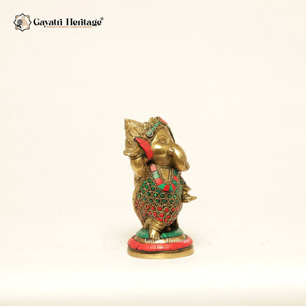 Brass Baby Dancing Ganesha – Symbol of Joy and New Beginnings | Gayatri Heritage - Gayatri Heritage