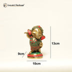 Brass Baby Dancing Ganesha – Symbol of Joy and New Beginnings | Gayatri Heritage - Gayatri Heritage