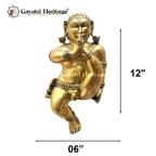Brass Baby Krishna Sculpture – Divine Charm and Playfulness | Gayatri Heritage - Gayatri Heritage