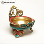 Brass Bell Urli/Bowl Showpiece – Elegant Décor for Divine Ambiance | Gayatri Heritage - Gayatri Heritage