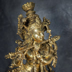 Brass Big Size Krishna Urli – Majestic Symbol of Divine Love and Playfulness | Gayatri Heritage - Gayatri Heritage