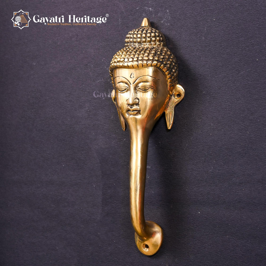 Brass Buddha Door Handle – Symbol of Peace and Prosperity | Gayatri Heritage - Gayatri Heritage