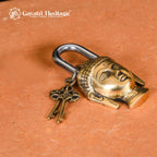 Brass Buddha Door Lock – Divine Protection and Tranquility | Gayatri Heritage - Gayatri Heritage