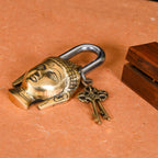 Brass Buddha Door Lock – Divine Protection and Tranquility | Gayatri Heritage - Gayatri Heritage