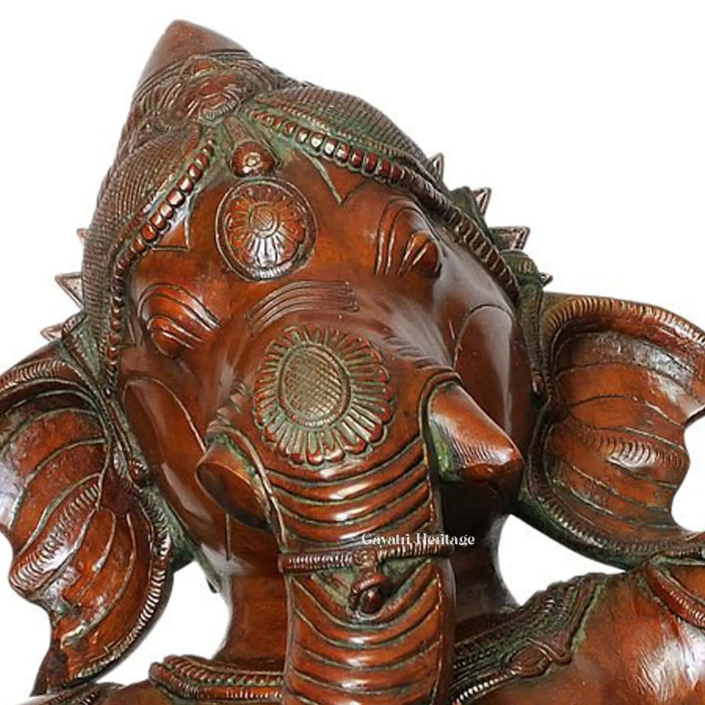 Brass Dancing Ganesha – Symbol of Joy, Abundance, and Spiritual Dance | Gayatri Heritage - Gayatri Heritage