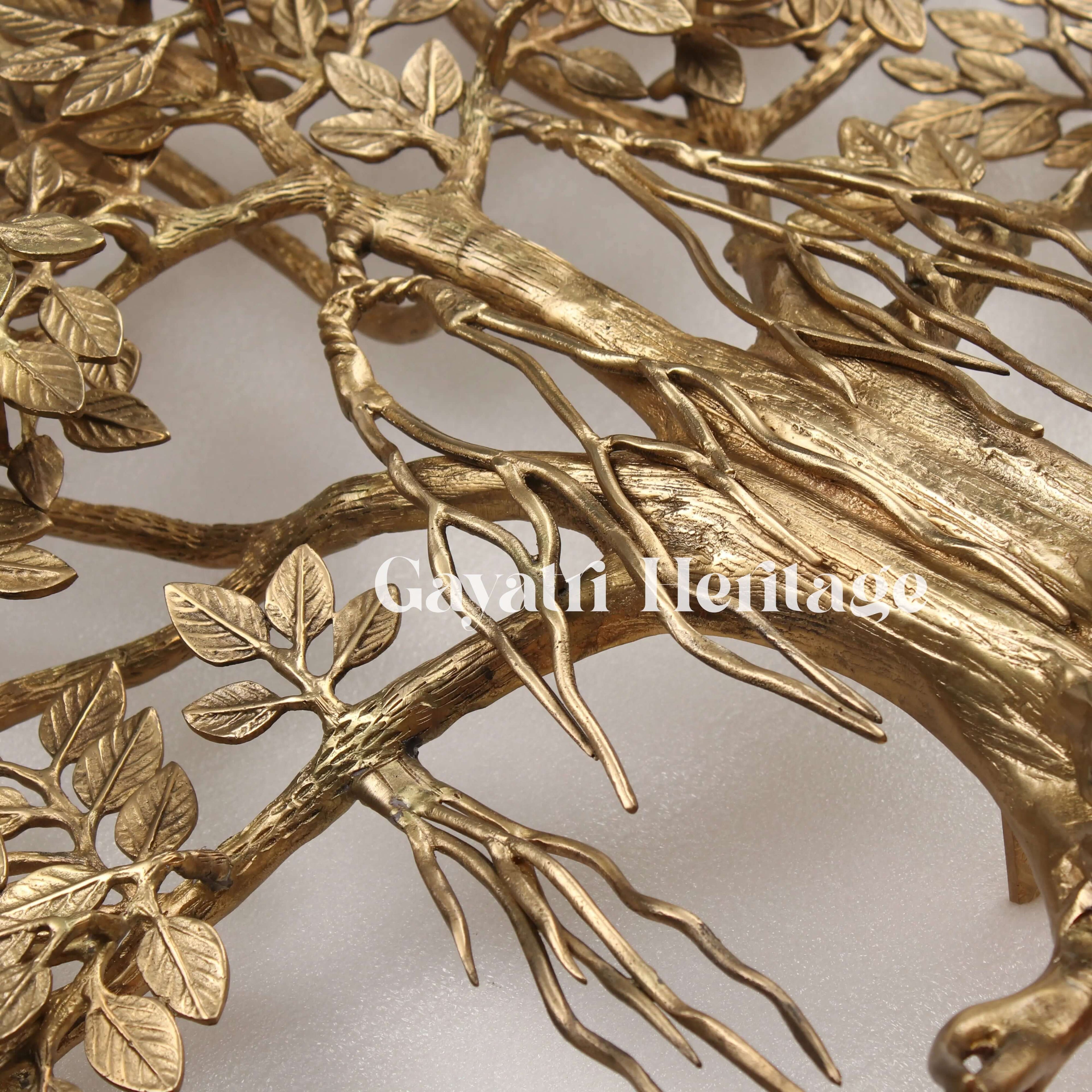 Elegant Brass Kalpvriksha Wall Hanging – A Sacred Tree of Life for Your Home | Gayatri Heritage