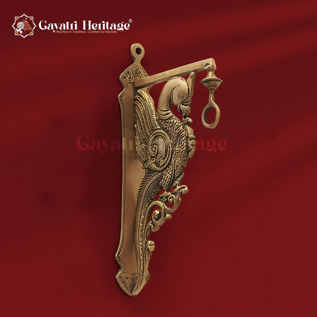 Brass Peacock Wall Brackets – Ornate Wall Décor Accents | Gayatri Heritage Gayatri Heritage