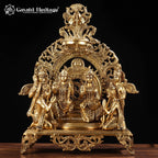 Brass Ram Parivar (Rampanchayat) – Traditional Family Idol | Gayatri Heritage