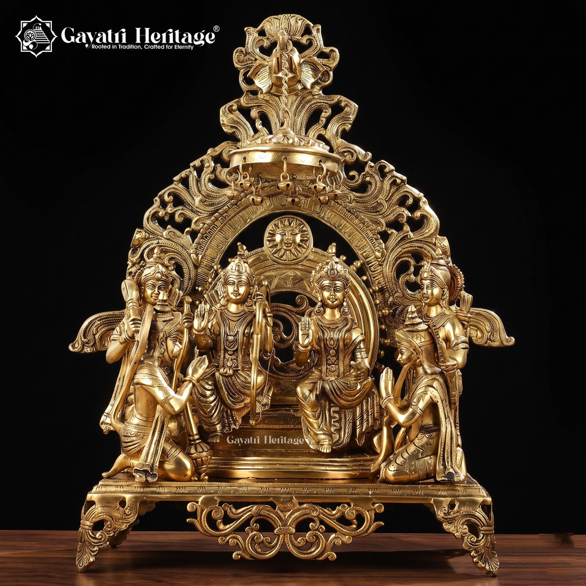 Brass Ram Parivar (Rampanchayat) – Traditional Family Idol | Gayatri Heritage