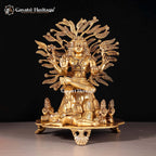 Brass Dakshina Murti Idol – Divine Wisdom Decor | Gayatri Heritage