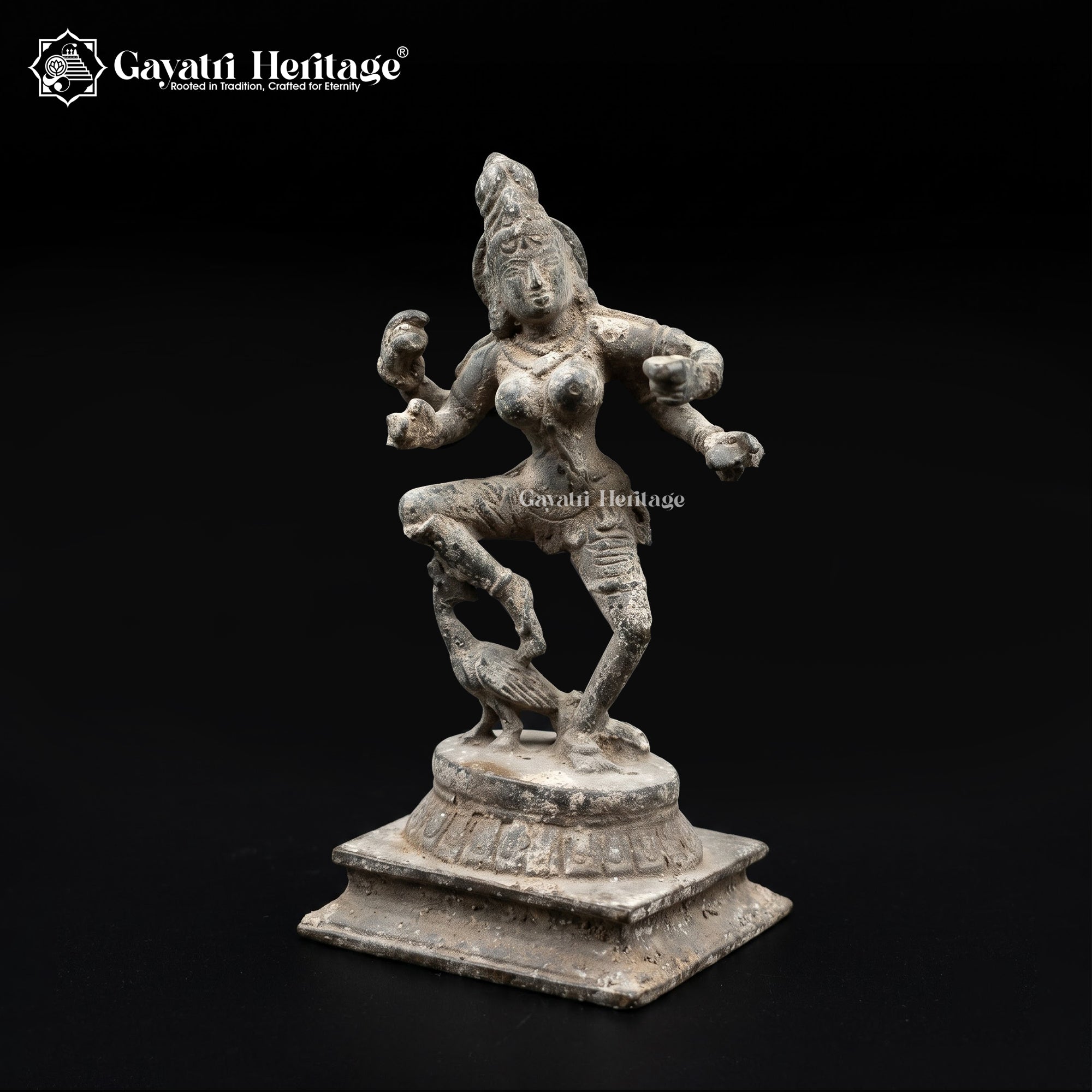 Rare Antique Brass Lord Murugan Statue | One-of-a-Kind Vintage South Indian Temple Deity Idol