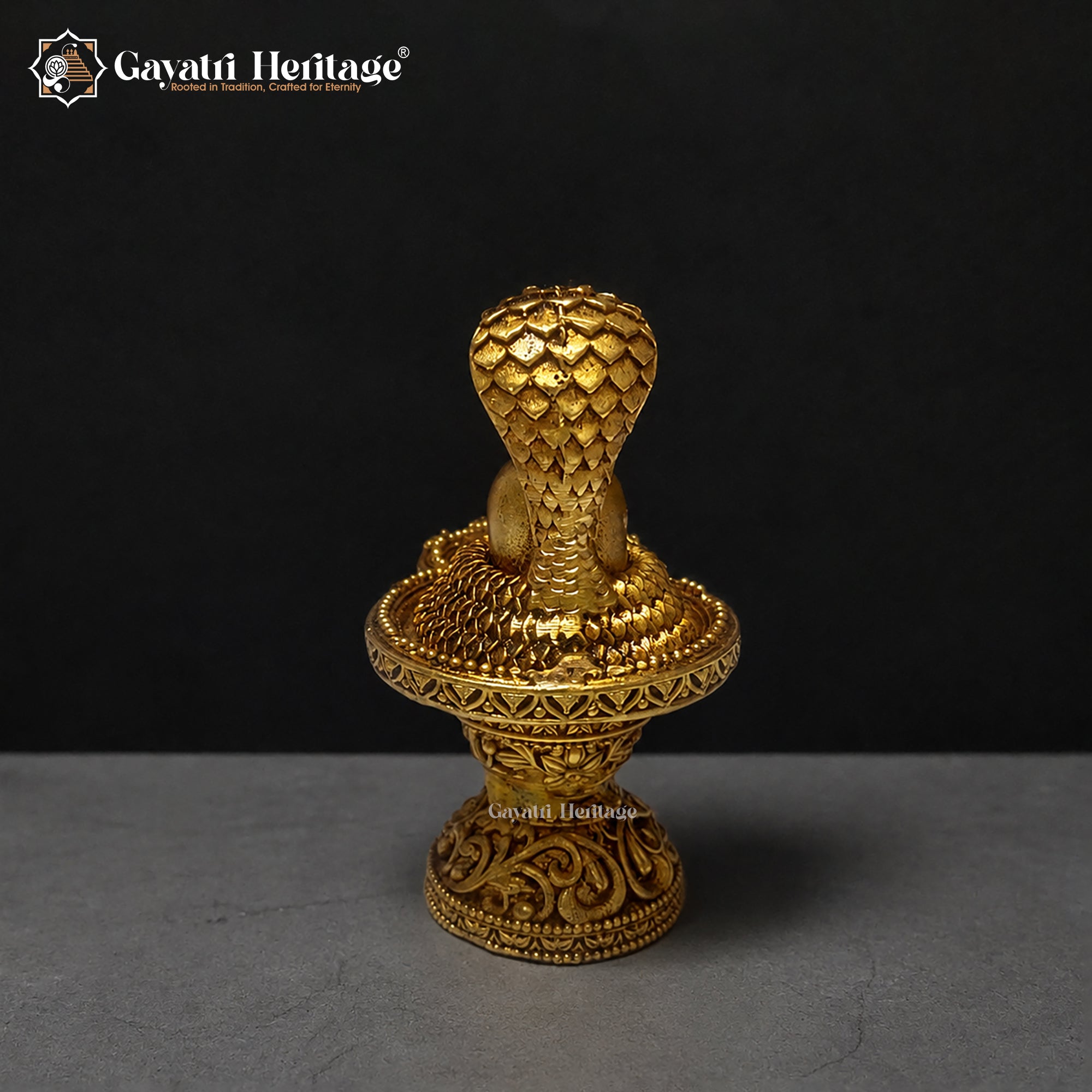 Brass Shivling with Naga Cobra | Shiva Lingam Murti| Hindu Pooja & Home Temple Decor | Spiritual Gift
