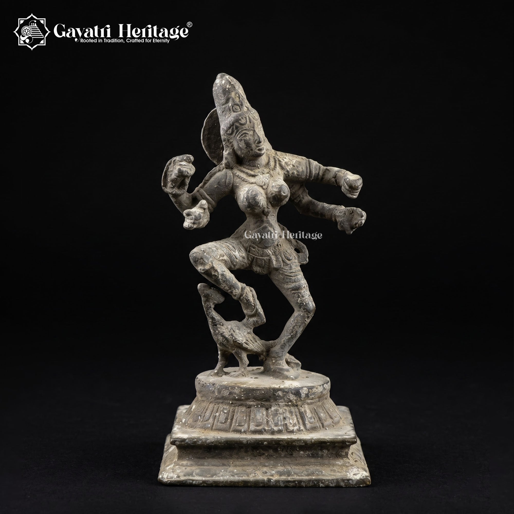Rare Antique Brass Lord Murugan Statue | One-of-a-Kind Vintage South Indian Temple Deity Idol