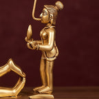 Brass Chinnamasta Idol | Hindu Mahavidya Goddess Statue | Handmade Tantric Deity Sculpture