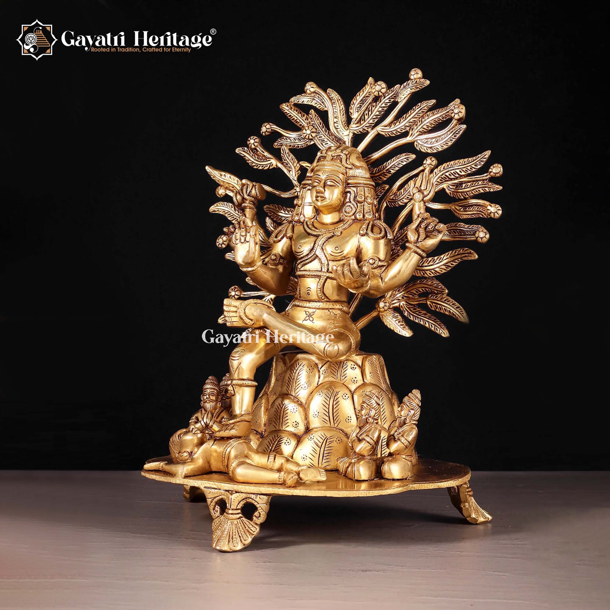 Brass Dakshina Murti Idol – Divine Wisdom Decor | Gayatri Heritage