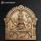 Brass Ashtalakshmi Wall Plaques Set of 8 | Goddess Lakshmi Wall Hanging | Antique Gold Pooja Room Temple Decor