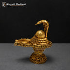Brass Shivling with Naga Cobra | Shiva Lingam Murti| Hindu Pooja & Home Temple Decor | Spiritual Gift
