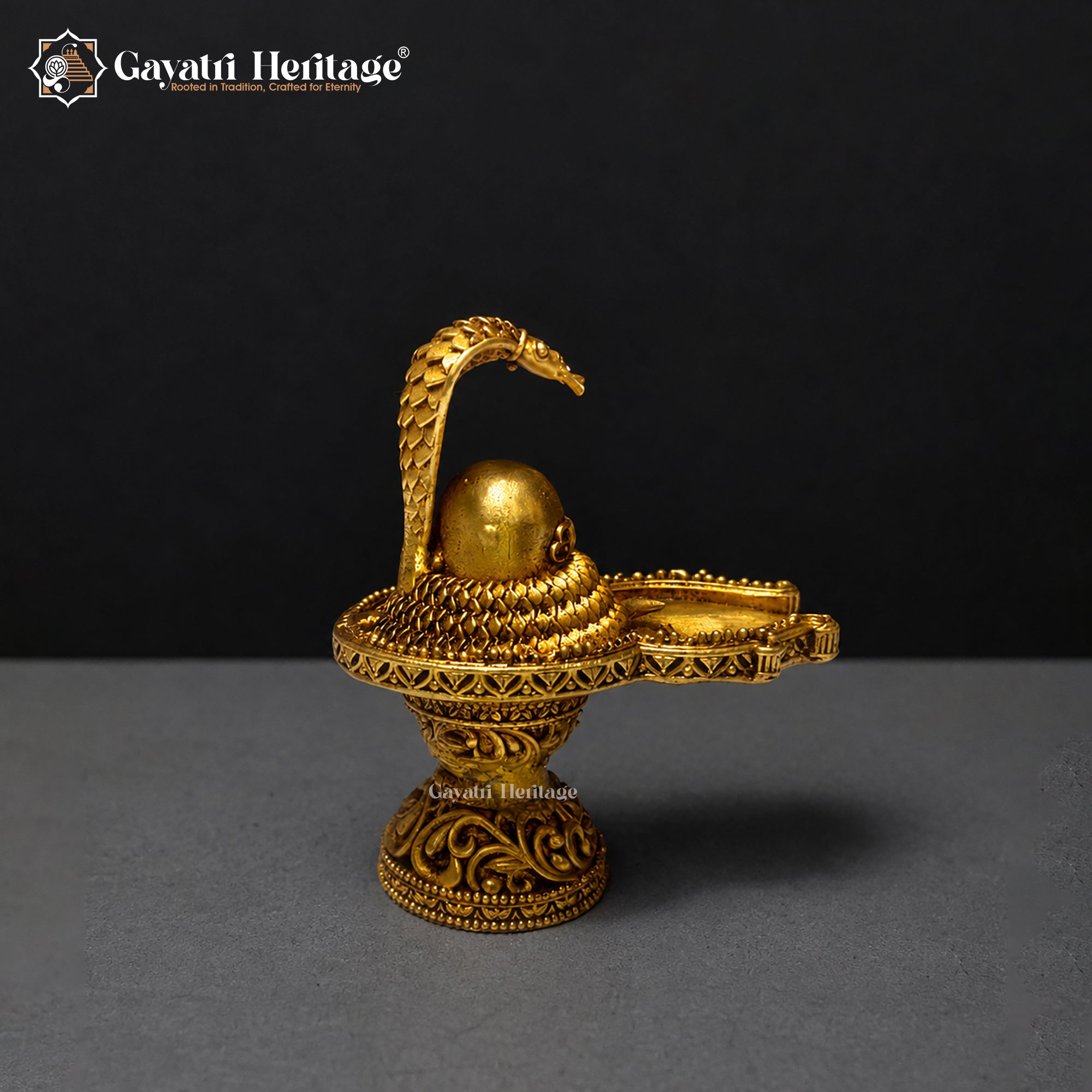 Brass Shivling with Naga Cobra | Shiva Lingam Murti| Hindu Pooja & Home Temple Decor | Spiritual Gift