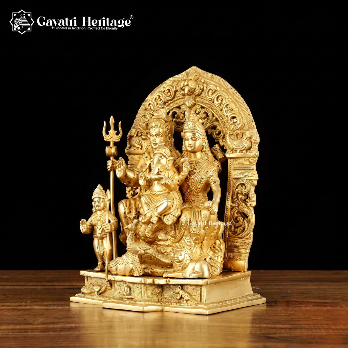 Brass Shiva Family – view 3 of 4
