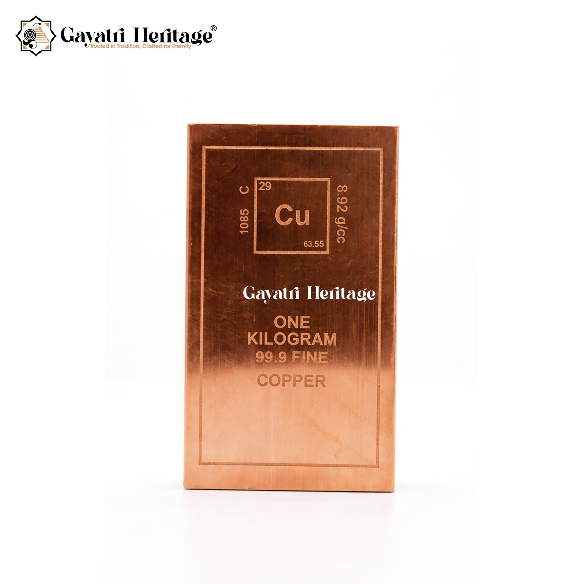 Certified 999 Fine Copper Bar – Pure Metal Craft | Gayatri Heritage