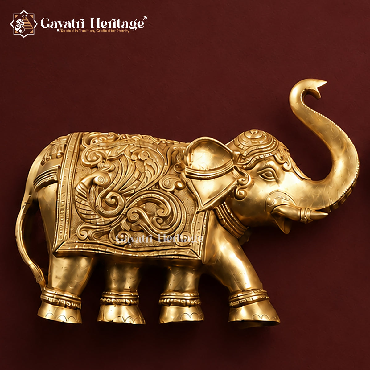 Wall Hanging Elephant Pair – view 3 of 3