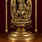 Superfine Brass Tirupati Balaji Idol with Lakshmi | 20 Inch Venkateswara Swami Statue | Handcrafted Brass Idol for Home Temple & Pooja Decor