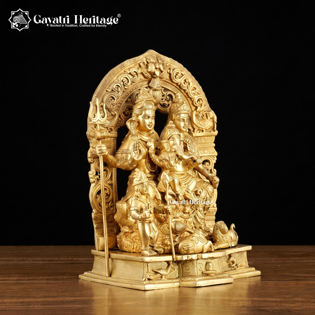 Brass Shiva Family – view 2 of 4