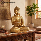 Brass Buddha Idol – Superfine Finish for Peaceful Decor