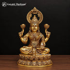 Brass Lakshmi Ganesh Idol Set – view 4 of 7
