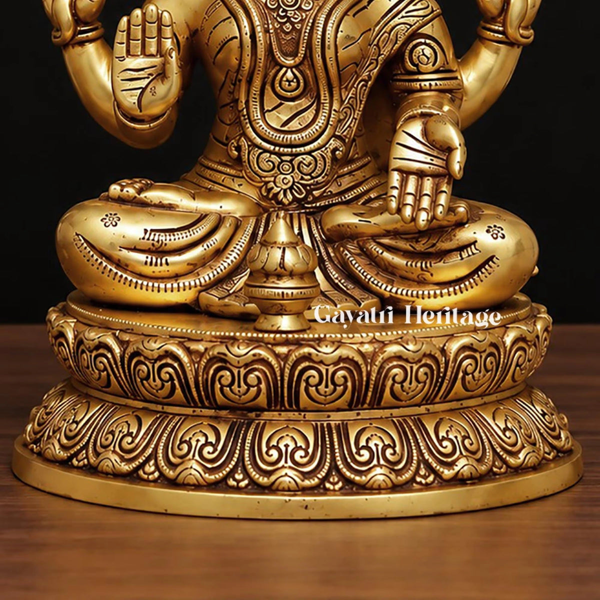 Brass Lakshmi Ganesh Idol Set – view 6 of 7
