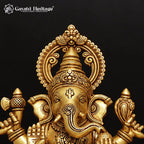 Brass Lakshmi Ganesh Idol Set – view 2 of 7